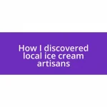 How I discovered local ice cream artisans